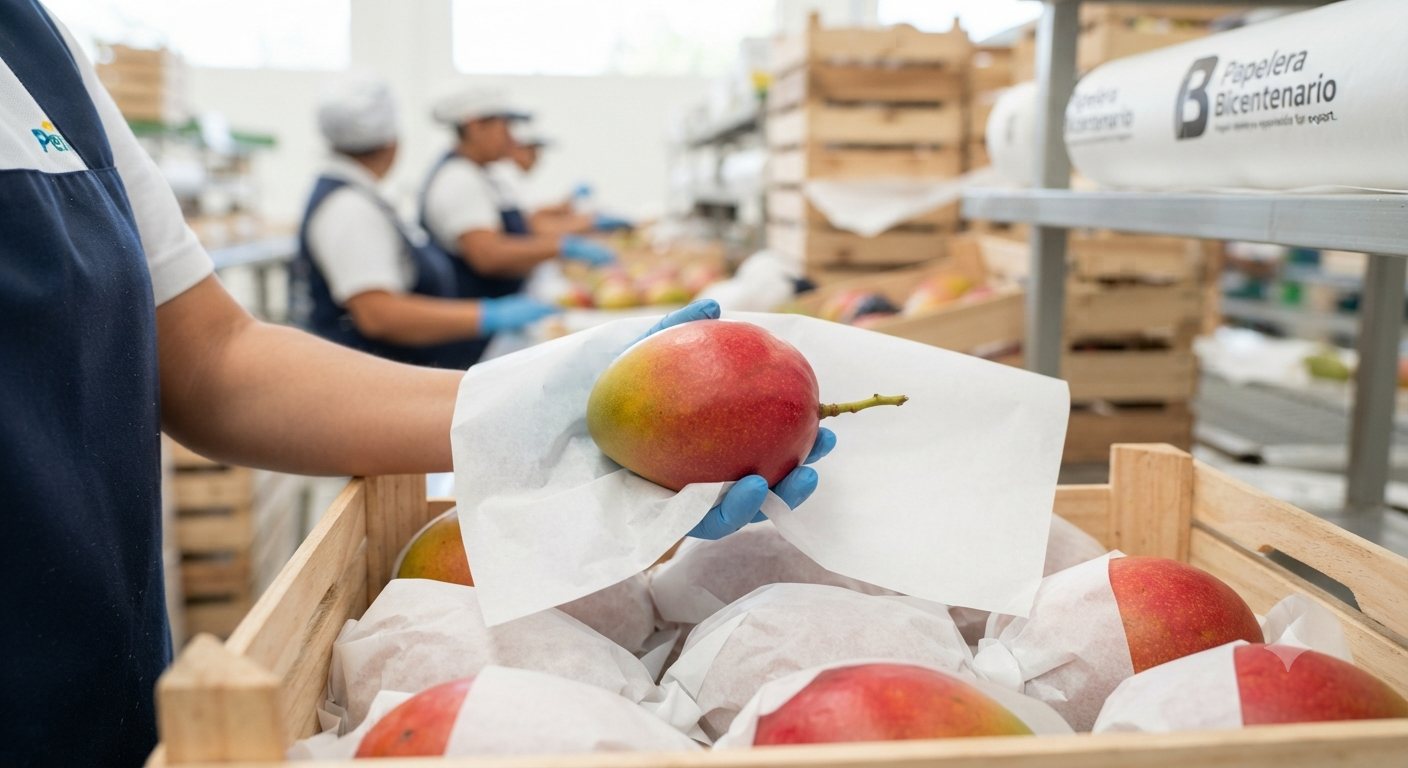 Papel para la cosecha de mango ¿Cómo reducir el daño por látex y asegurar la calidad de exportación?